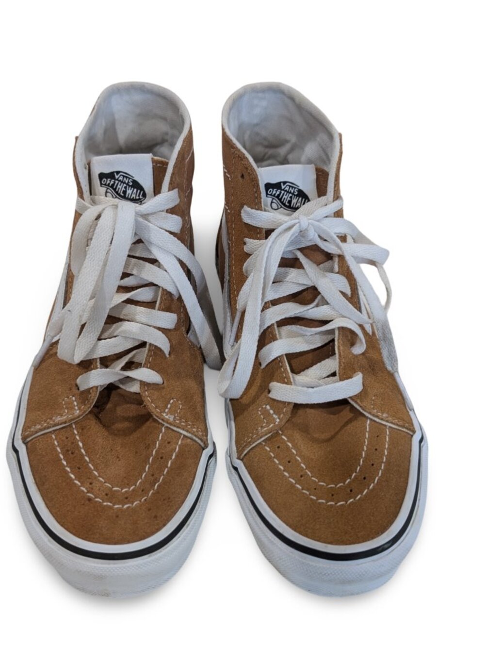 Vans Sk8-Hi High Top Sneakers Womens 8.5 Mens 7 Mustard EUC